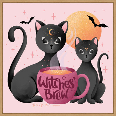 «Witches Brew» par Gia Graham, reproduction d'art sur toile encadrée