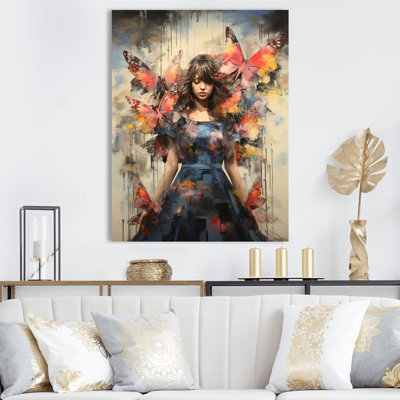 Hippie Woman Renaissance Botanicals II - Pop Art Wall Art Print