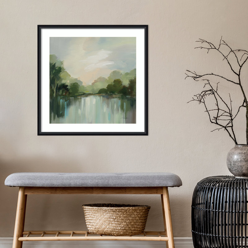 Cool Spring Day by Silvia Vassileva, 25" W x 25" H, Black