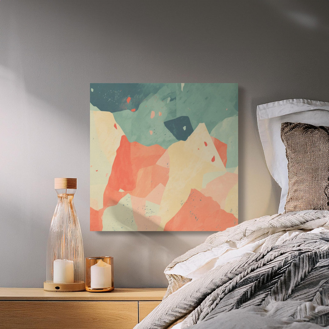 Abstract Geometric Canvas Wall Art, Modern Minimalist Decor, Gallery Wrapped Print, Ready to Hang, Archival Quality, Home Office Art