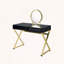 Bureau de coiffeuse avec miroir et plateau à bijoux