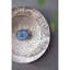 Disque argent texturé surdimensionné
