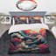 Coucher de soleil japonais sur Kanagawa 3 - ensemble de housse de couette Art japonais-101241711