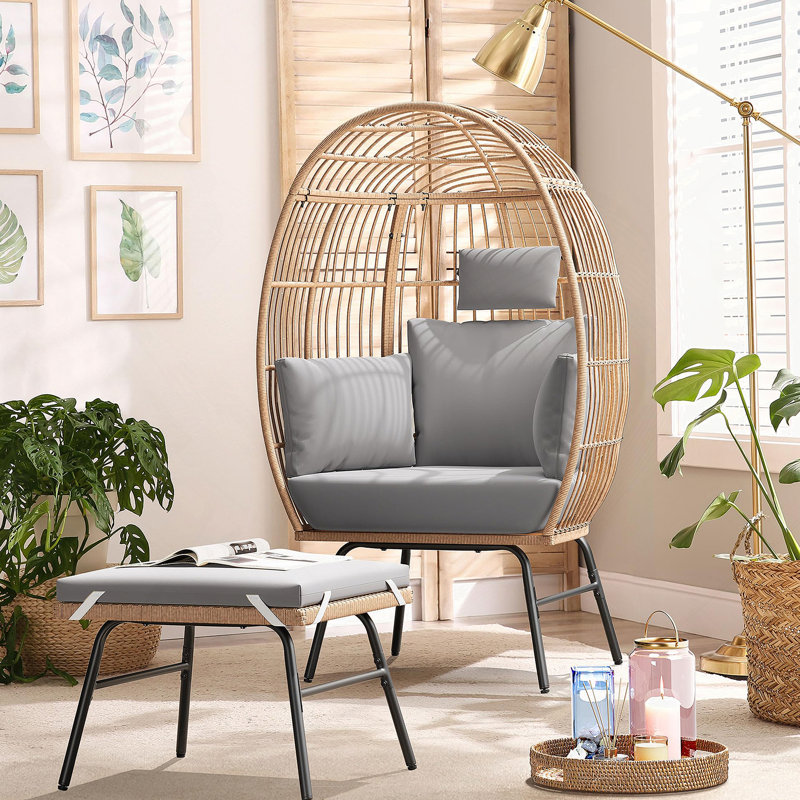 Fauteuil à œufs d'extérieur surdimensionné pour une détente et une durabilité ultimes