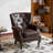 Diavion 24"W Faux Leather Wingback Chair-452239638