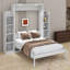 Lit escamotable double avec tablettes et DEL-1637940228