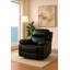 Fauteuil inclinable en cuir noir