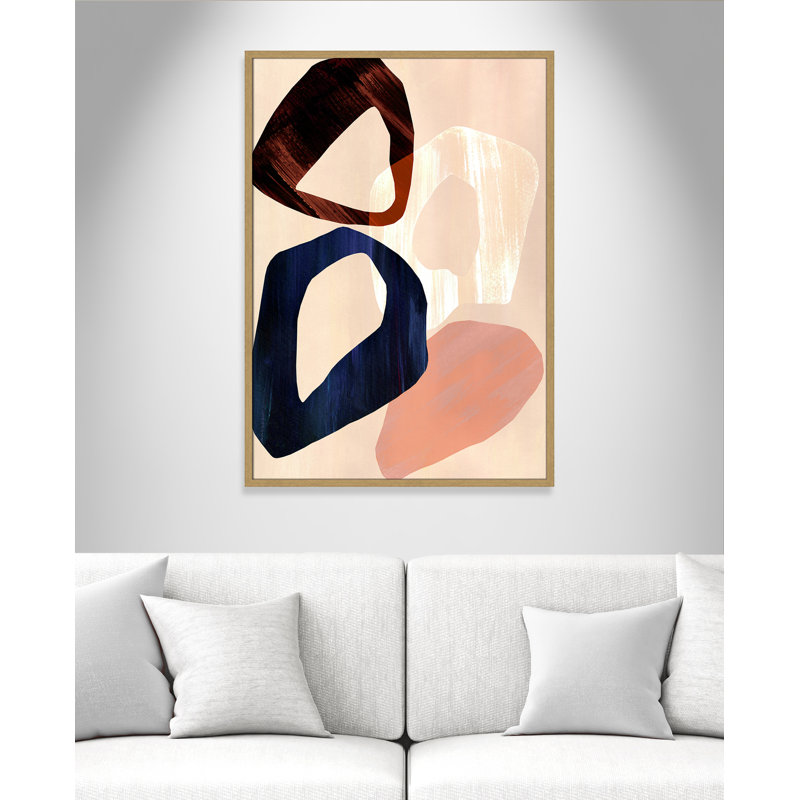 Loop III Print par Violets Print House, Grain de bois naturel, L 29,5 po x H 41,5 po, Impression encadrée