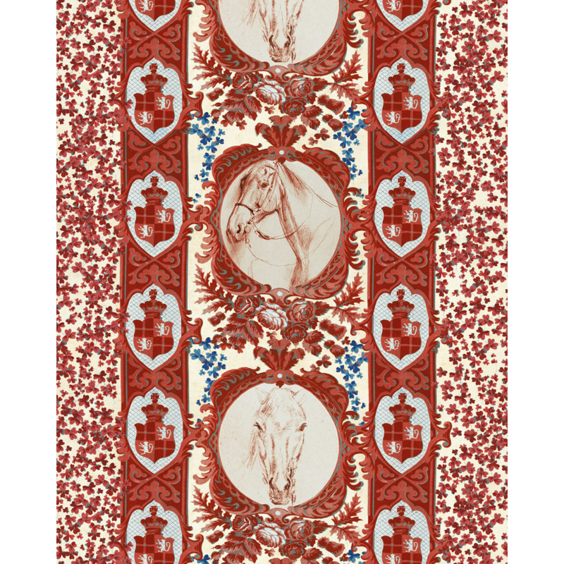 The Derby Wallpaper Roll, Red