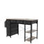 Bureau d'ordinateur 47 po avec prise de courant, 7 tiroirs en tissu, coiffeuse et poche latérale-146668379