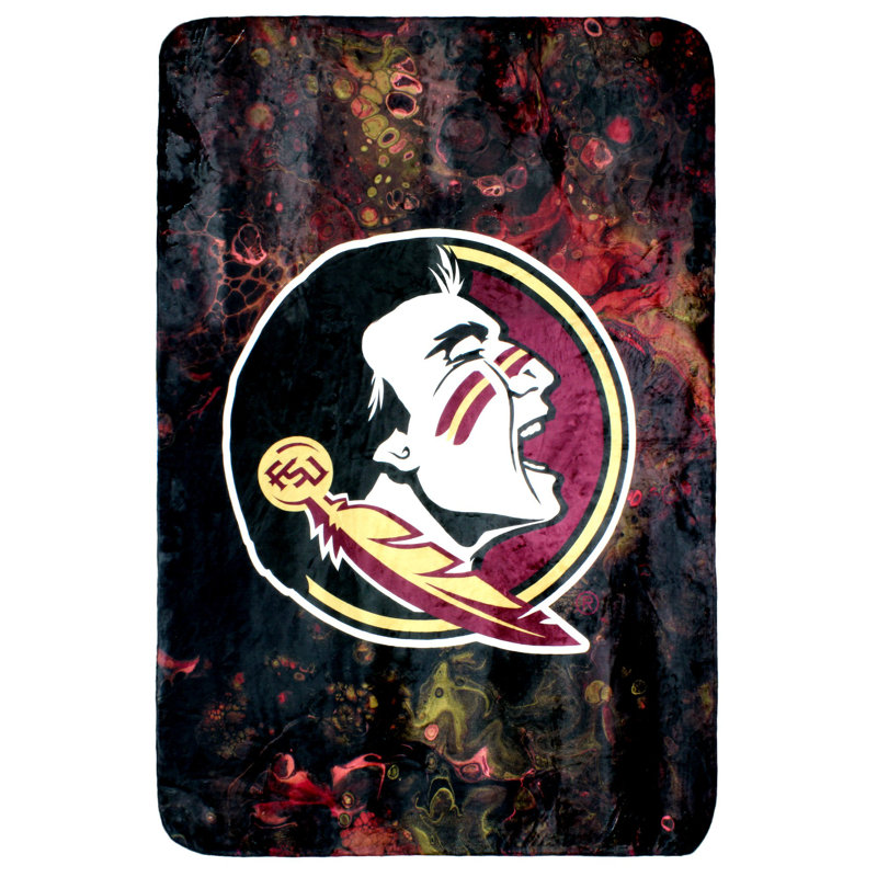 Couverture en polyester doux sublimé, l 42 po x L 60 po, Seminoles de l'État de Floride
