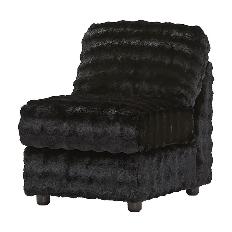 Fauteuil rembourré texturé de 27 po de largeur - ébène Loft, Ébène Loft