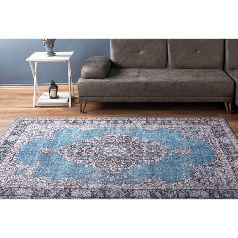 Premium 100% Polyester Area Rug, 6.9 x 10.2 ft | 1850 g/m², 0.2 in Pile Height | Recycled Poly Cotton Underside | Machine Washable at 30°C | Soft, Durable, Eco-Friendly Design for Modern Living Spaces