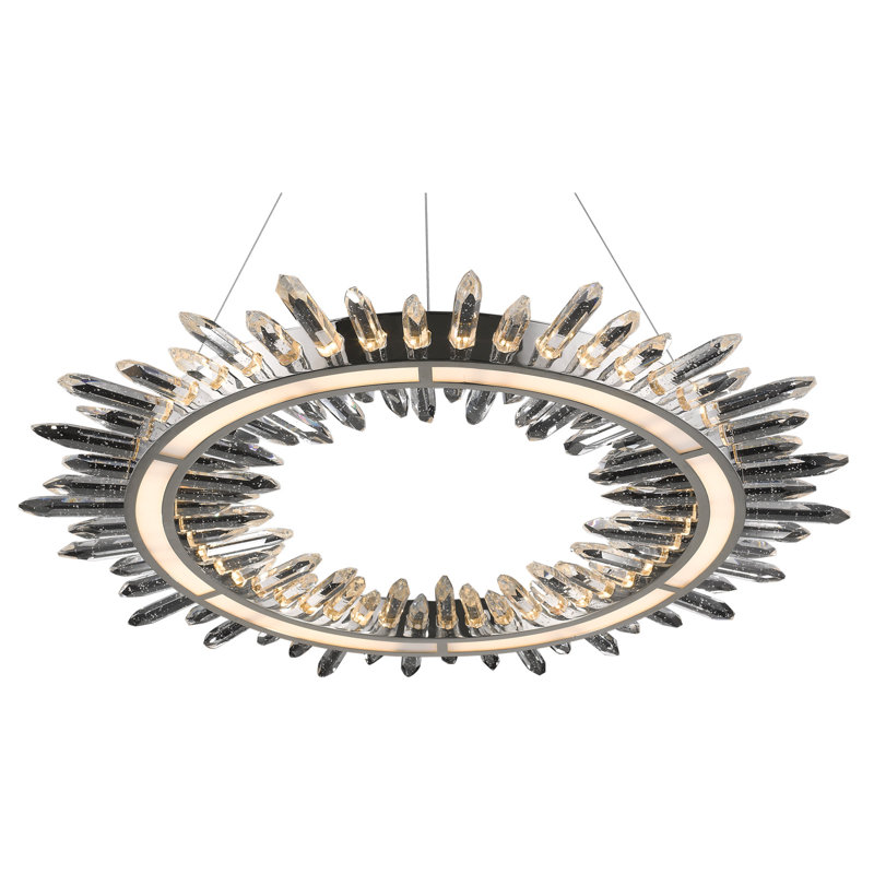 Aspen 1 - Light LED Pendant, Polished Nickel