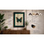 Teal Butterfly Study Botanical - Framed Print-1564792730-1564792731