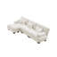 Canapé-lit modulaire en L surdimensionné en chenille blanc avec repose-pieds convertible Cloud-148519366