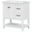 Ensemble de meuble-lavabo simple 30 po avec plateau en céramique Jhaniah