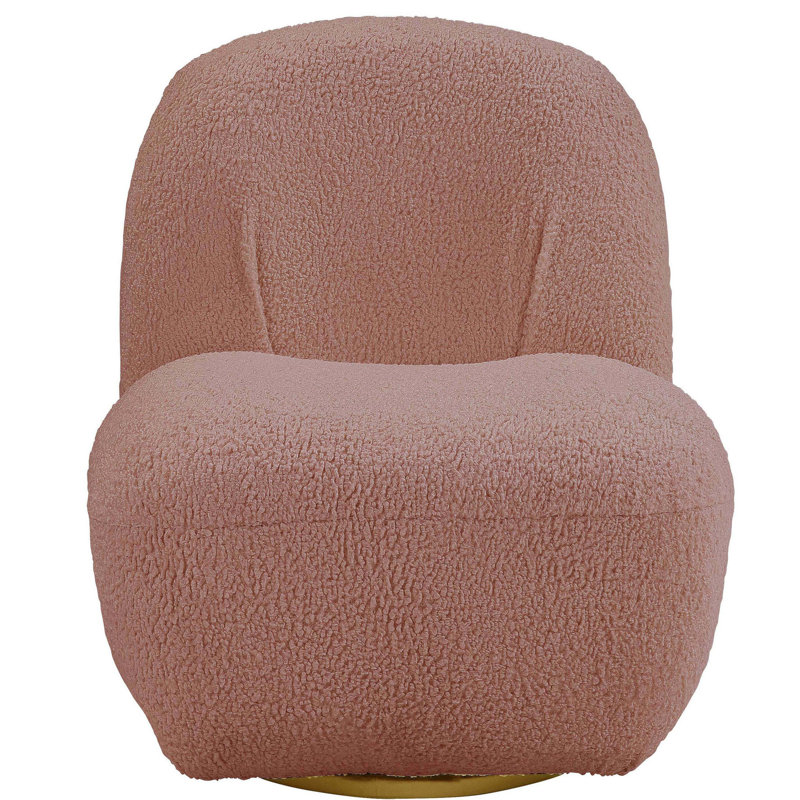 Fauteuil pivotant rose Modern Living