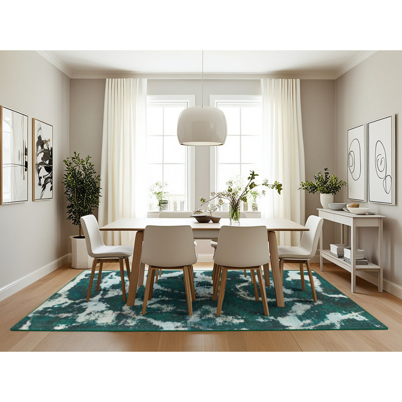 Abstract Indoor Rug, Rectangle 8' x 12'