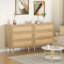 Commode 3 tiroirs Shavon l 31,5 po avec rangement spacieux pour le salon de la chambre à coucher
