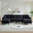 122.5-Inch Oversized U-Shaped Modular Sofa