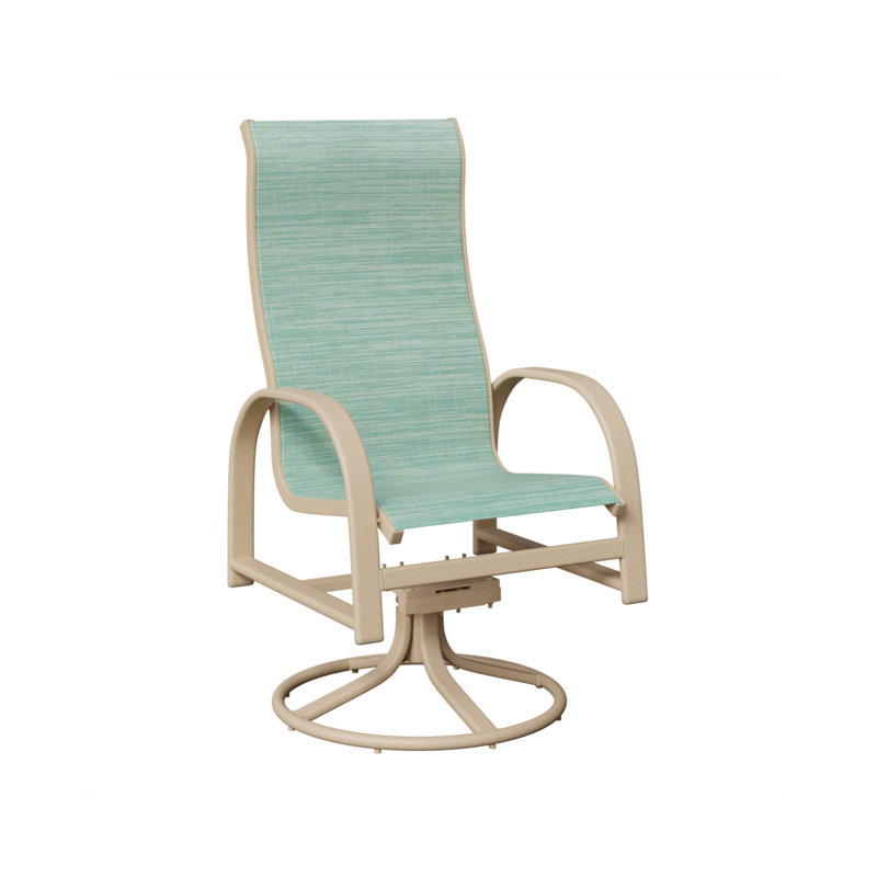 Chaise berçante berçante berçante Berlin, Paysage marin, Aluminium Luna multicolore