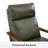 27.2”Wide Recliner Top Genuine Leather with Push-Back Function Solid Wood Frame and Arms For Living room Entertainment room Study(Set of 2)-314019553