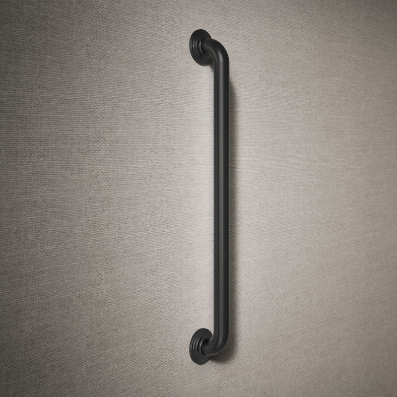 Traditional Grab Bar, 24"W, Matte Black