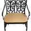 Banc en fonte d'aluminium avec coussin-949599