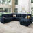Chasidi U-Shaped Sectional Sofa Bed Pull Out Sleeper Couch With Storage Chaise-2117907378