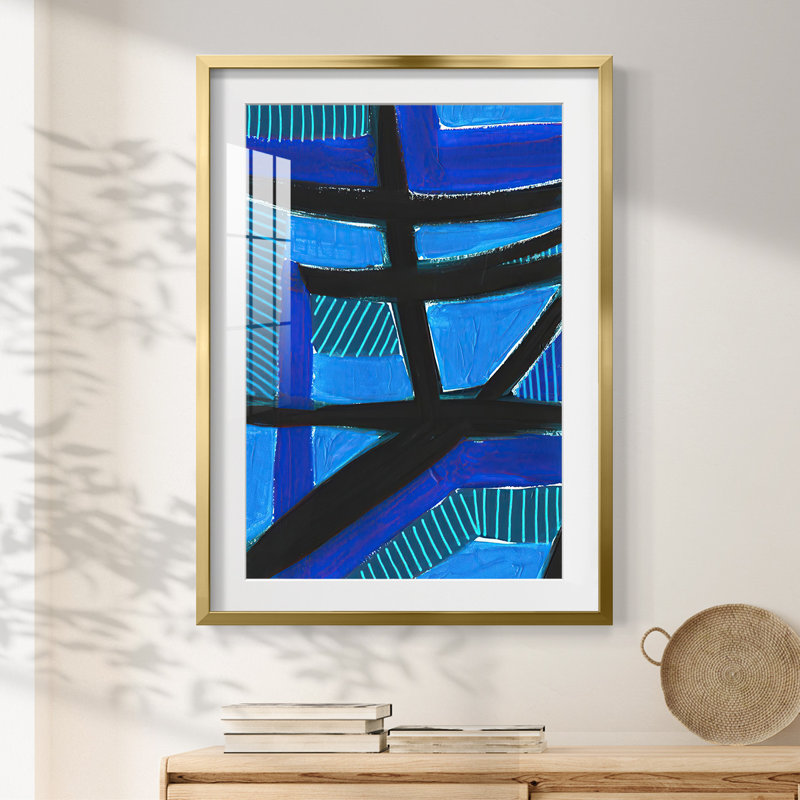 «Invveded Blue», reproduction encadrée