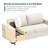 Mangino Modern Upholstered Square Arm Loveseat With Storage Pockets & Built-In USB Port - Chenille Gray-1285368181-1285368180