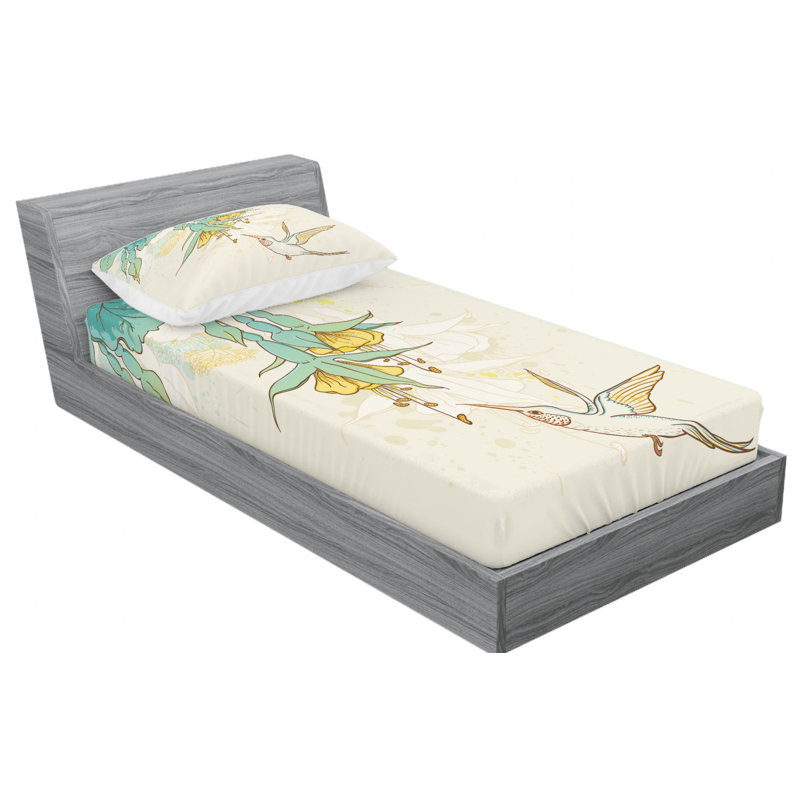 Microfiber Sheet Set, Twin XL Sheet Set with Fitted Sheet