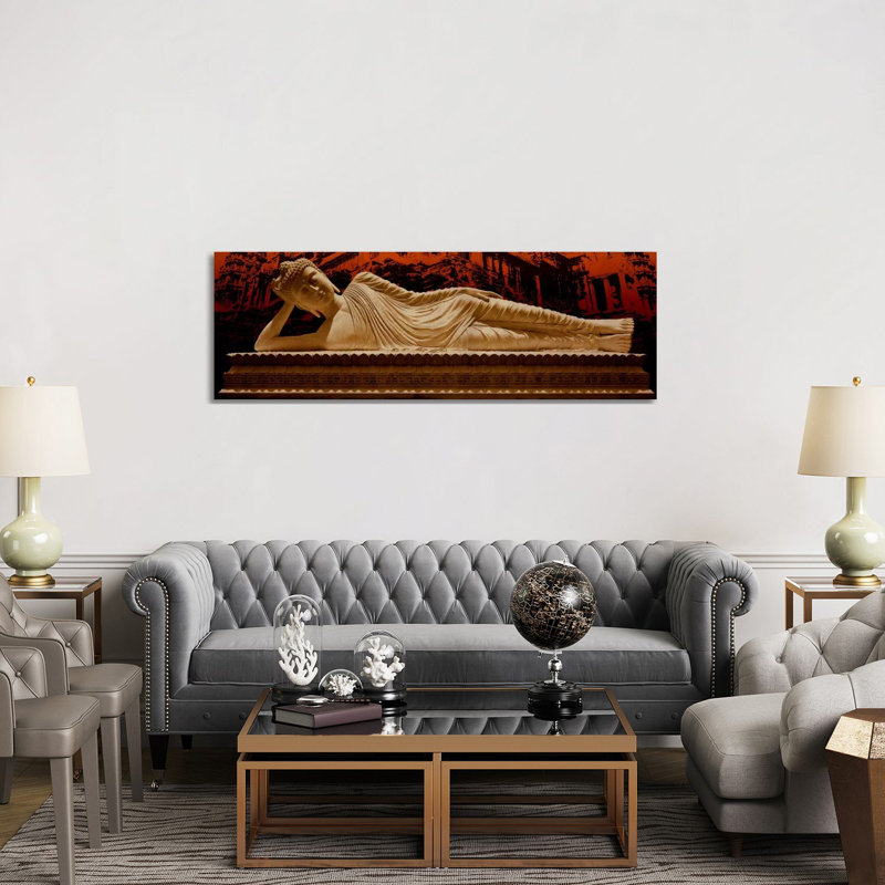 Laying Buddha At Angkor Wat by 5by5collective - Panoramic Gallery-Wrapped Canvas Giclée on Canvas, Wrapped Canvas
