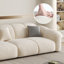 Coussin modulaire beige en polyester-1410789446-1410789445