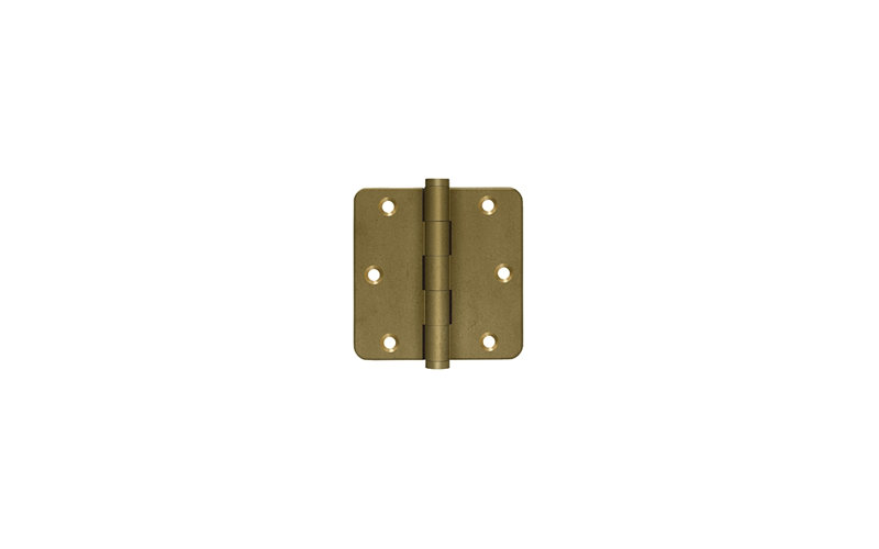 Deltana DSB35R410BM-R 3-1/2" x 3-1/2" x 1/4" Radius Hinges Bronze Medium Pair, Bronze