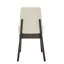 Ensemble de salle à manger rectangulaire en bois avec chaises rembourrées en cuir Vegan-1158215245
