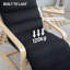 Curved Wooden Accent Chair, With Adjustable Footrest-244018912