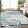 Premium Machine Washable Prisco Teal Rug