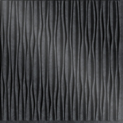 Sahara Vertical MirroFlex 4ft. x 8ft. Glue Up PVC 3D Wall Panels 96 sq.ft.
