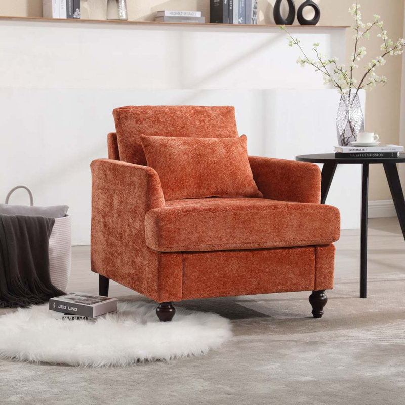Fauteuil Chenille, Orange