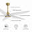 Chanille 5-Blade Solid Wood Ceiling Fan with LED Light and Remote Control-1313818201-1313818200-1313818203