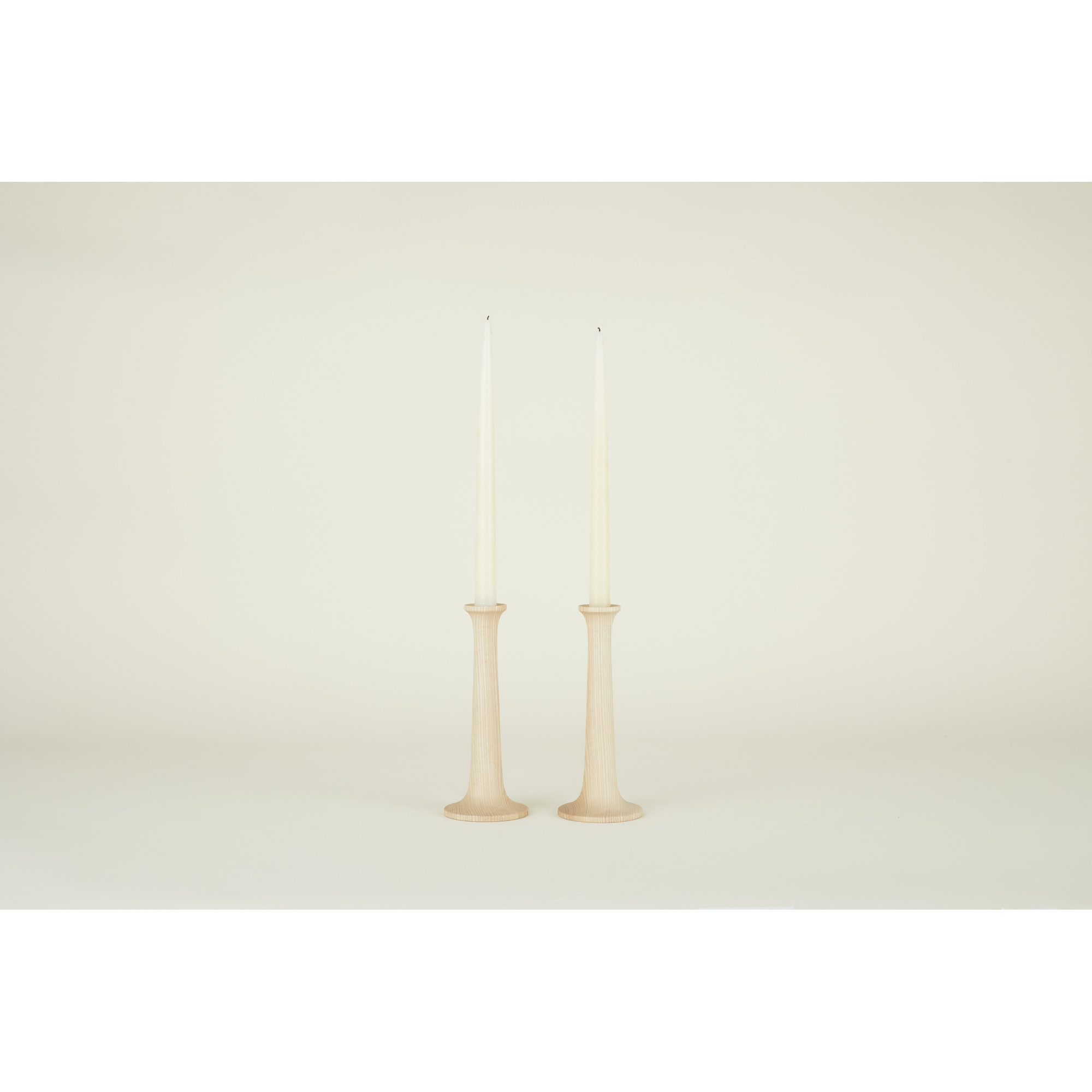 Solid Wood Tabletop Candlestick, 9" H x 4" W x 4" D, Maple
