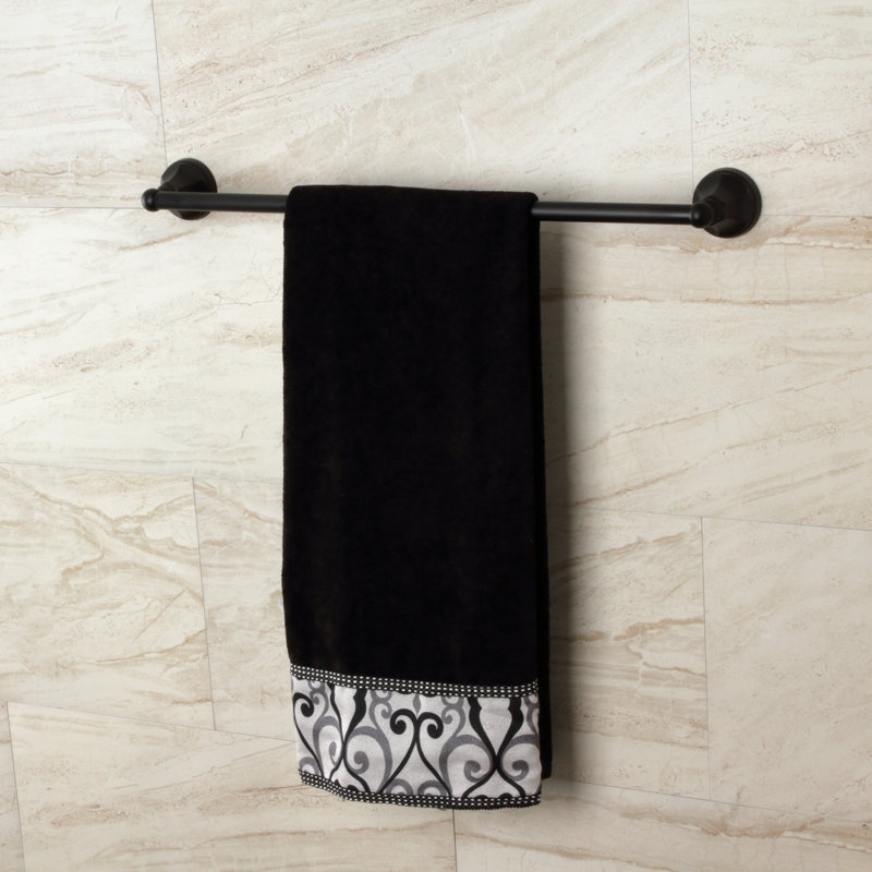Kingston Brass 24-Inch Polished Chrome Wall Mounted Towel Bar