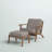 Adal Upholstered Armchair with Ottoman