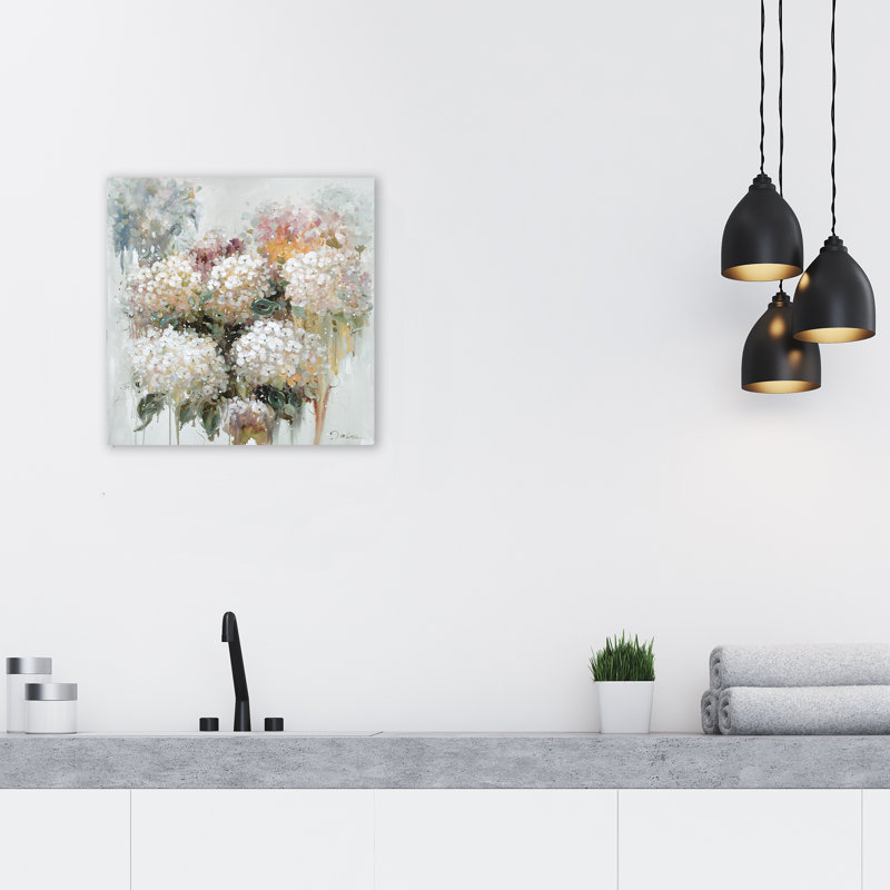 Peinture sur toile tendue, H 20 po x l 20 po x P 2 po