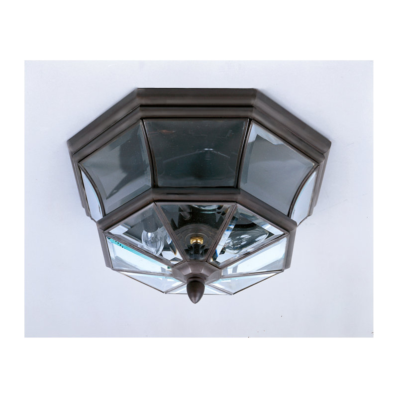 Plafonnier encastré 3 lumières 15,25 po Newbury, Bronze de Médicis