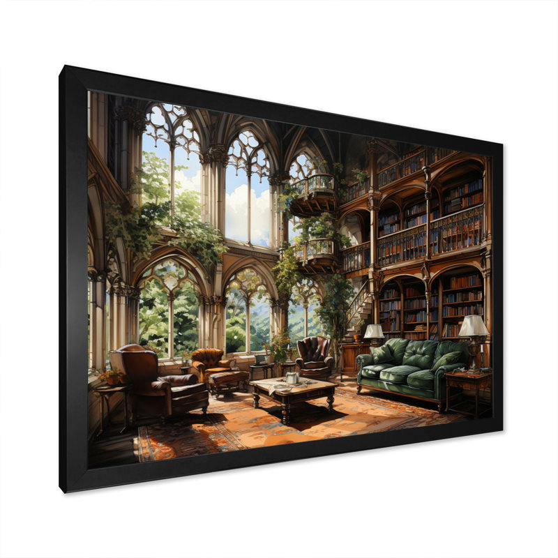 Art contemporain, bibliothèques, Haven I, H 24 po x l 32 po x P 1 po, Cadre simple noir