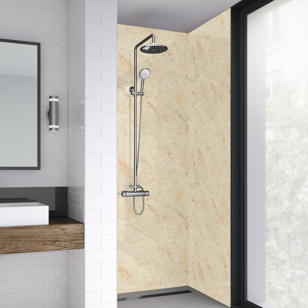 60mm 59mm W x 242mm H Decorative Wall Panel with Glass