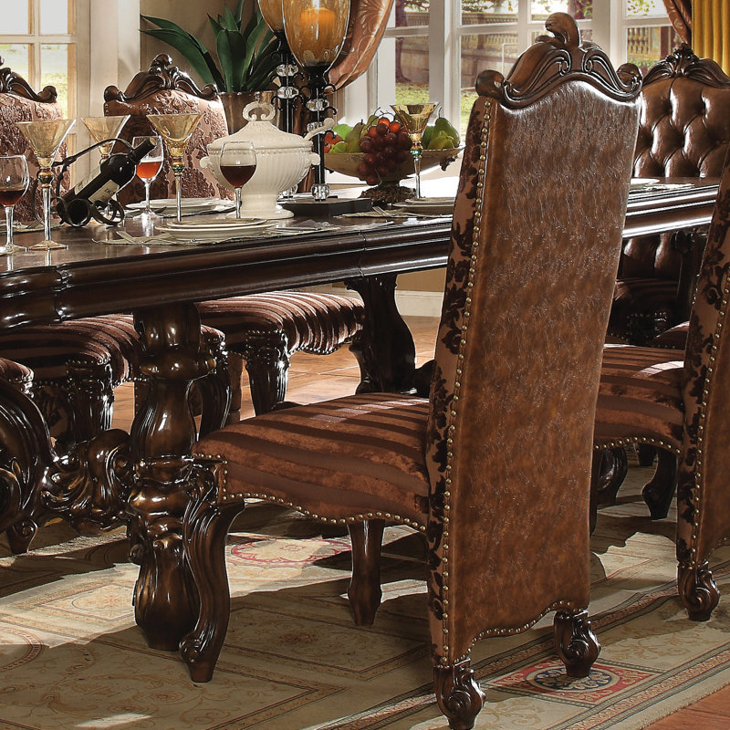 Fauteuils de luxe (2) - Rembourrage pour le confort d'assise Finition chêne cerisier brun Élégance